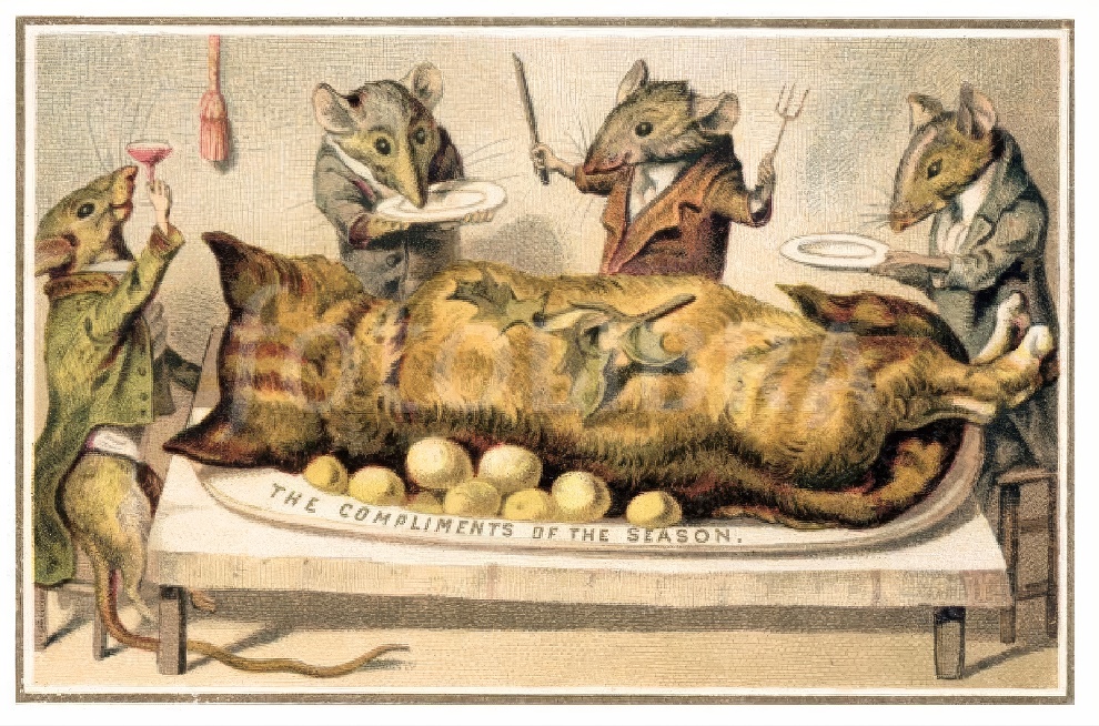 Weird Victorian New Years Cards 11