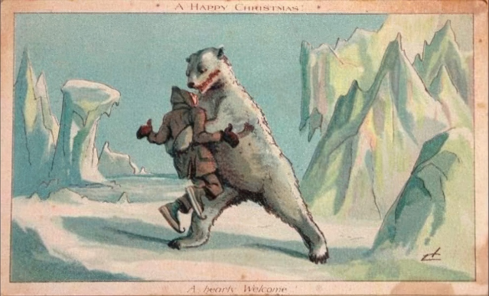 Weird Victorian New Years Cards 7