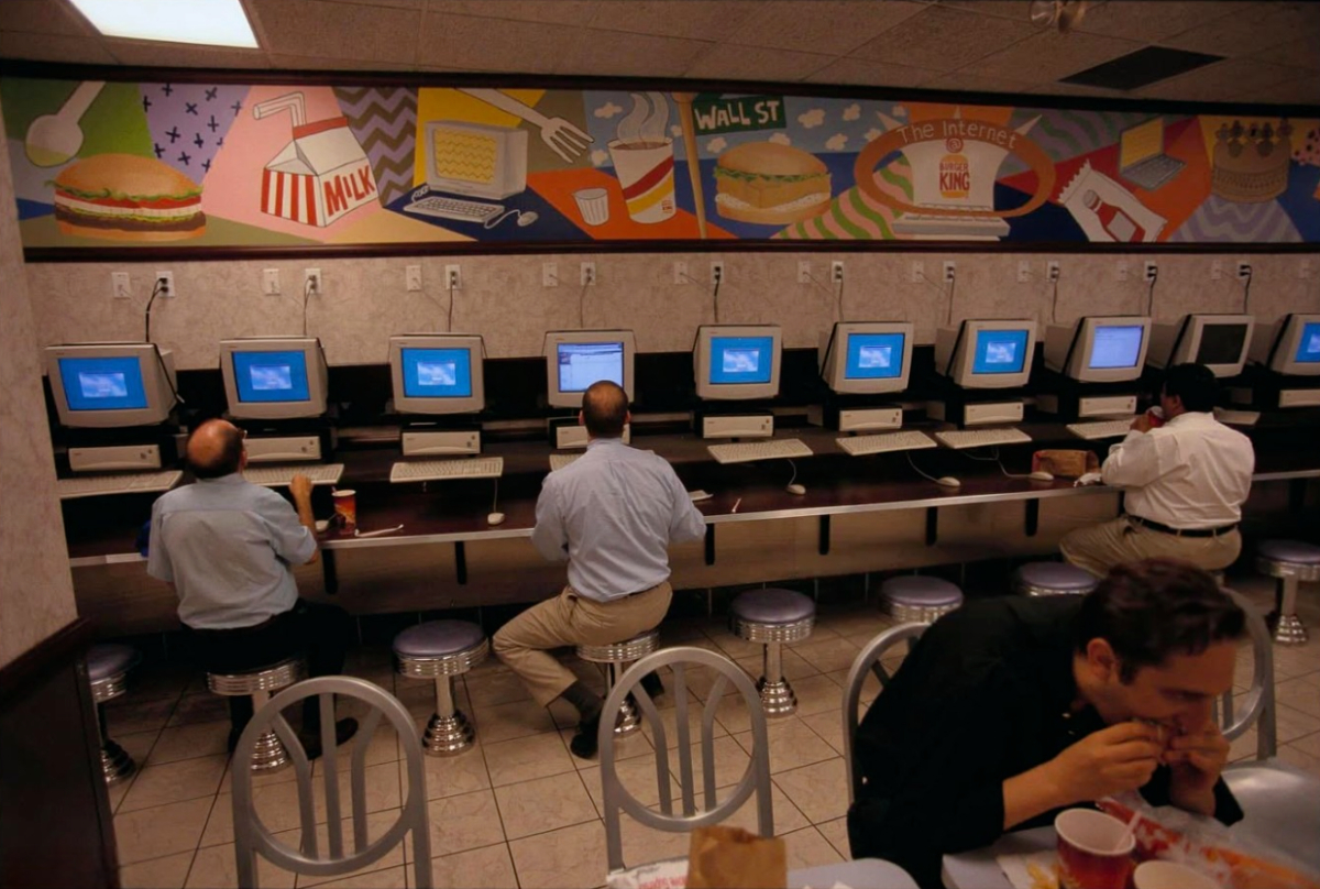 In 1998, Burger King in Manhattan Had Free Internet Access for Customers