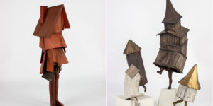 Walking Houses: Superb Surreal Collages & Cardboard Sculptures by Seth Clark