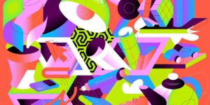 Vibrant Geometry Typography Works and Illustrations of Koivo