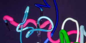 Amazing Glass and Neon Sculpture Installations by April Key