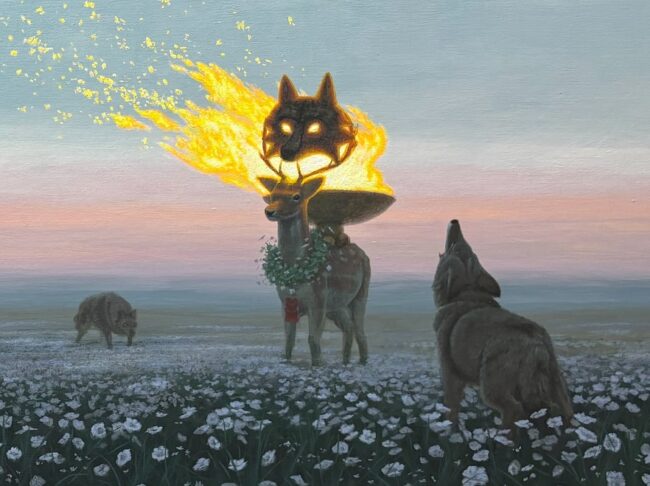 “The Great Drying of the Laundr”: The Mythical Worlds In Paintings of Taegan Treichel