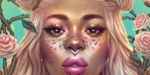 Ejiwa Ebenebe Creates Lush, Ornamented Fantasy Portraits and Vibrant Digital Paintings With African Vibe