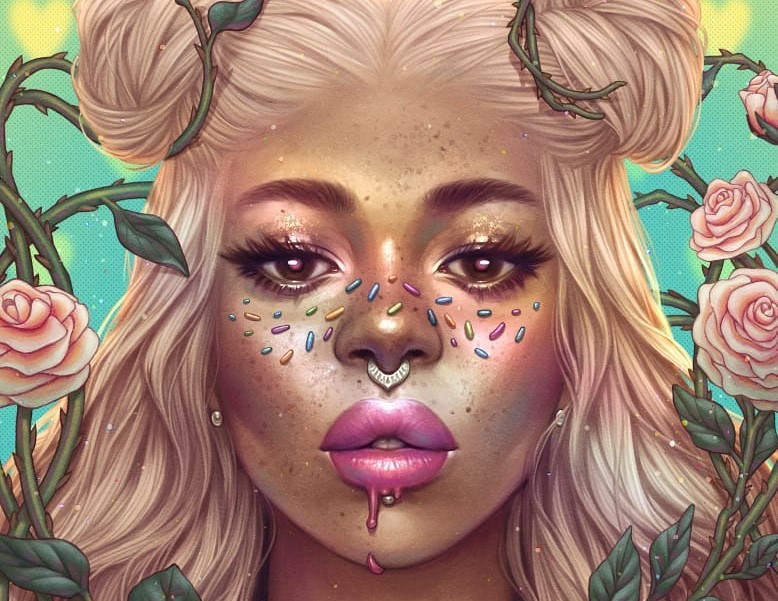 إيجيوا إيبينيبي
يبدع بورتريهات خيالية فاخرة مزخرفة
ولوحات رقمية نابضة بالحياة بطابعٍ أفريقي