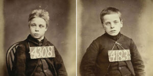 Vintage Mugshots of Victorian Child Offenders Jailed for Stealing Items for Christmas Day