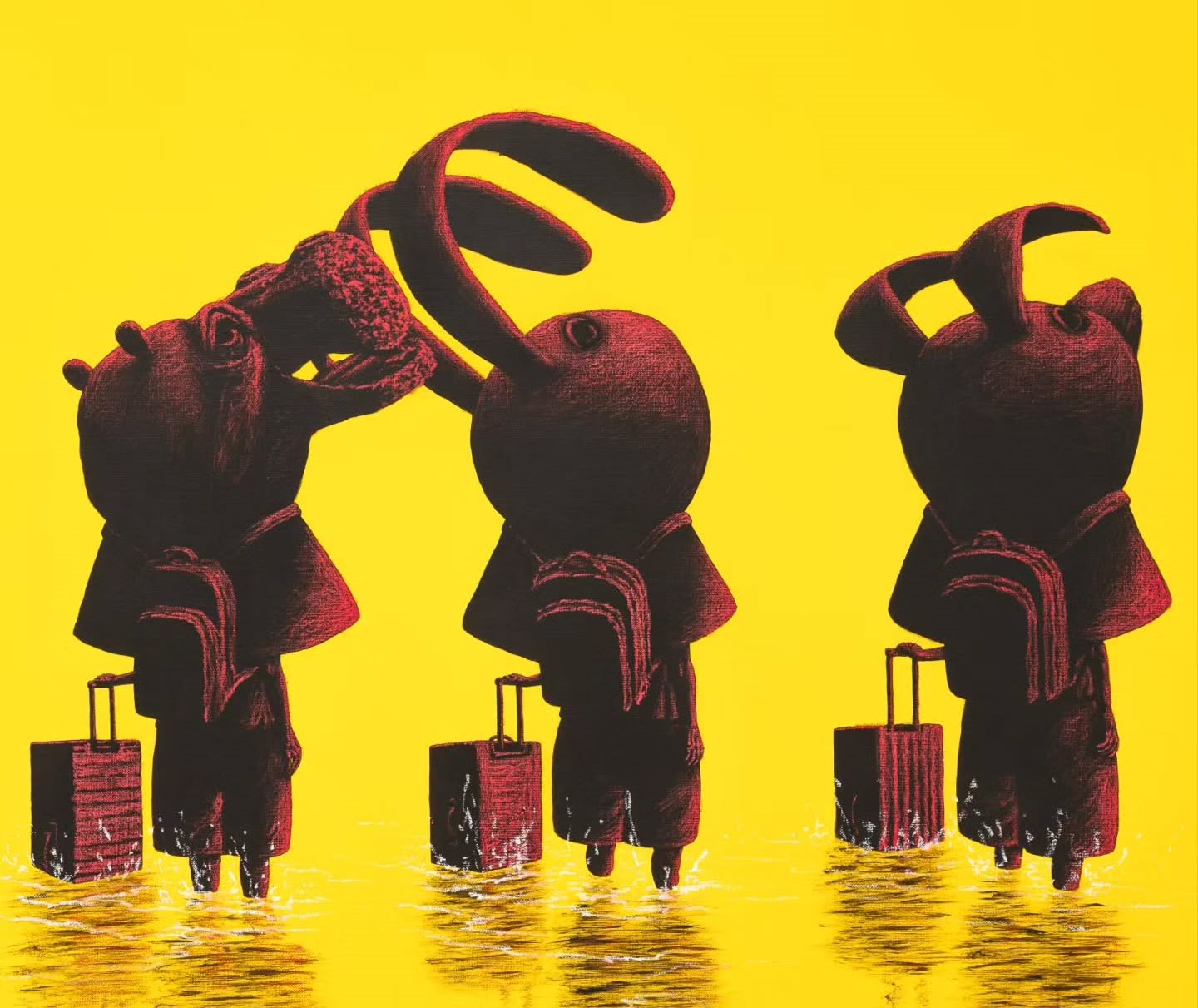 فنان ينسج لوحات نابضة بالحياة حيث يتسلّل الخيال إلى تفاصيل الحياة اليومية
تراكيب مرحة ومقلقة تشكّك في النظرة المتمحورة حول الإنسان