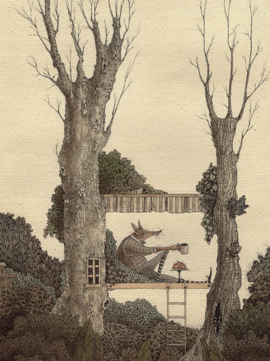 The Enchanting and Bizarre Animal Worlds in Drawings of Rustlehare ...