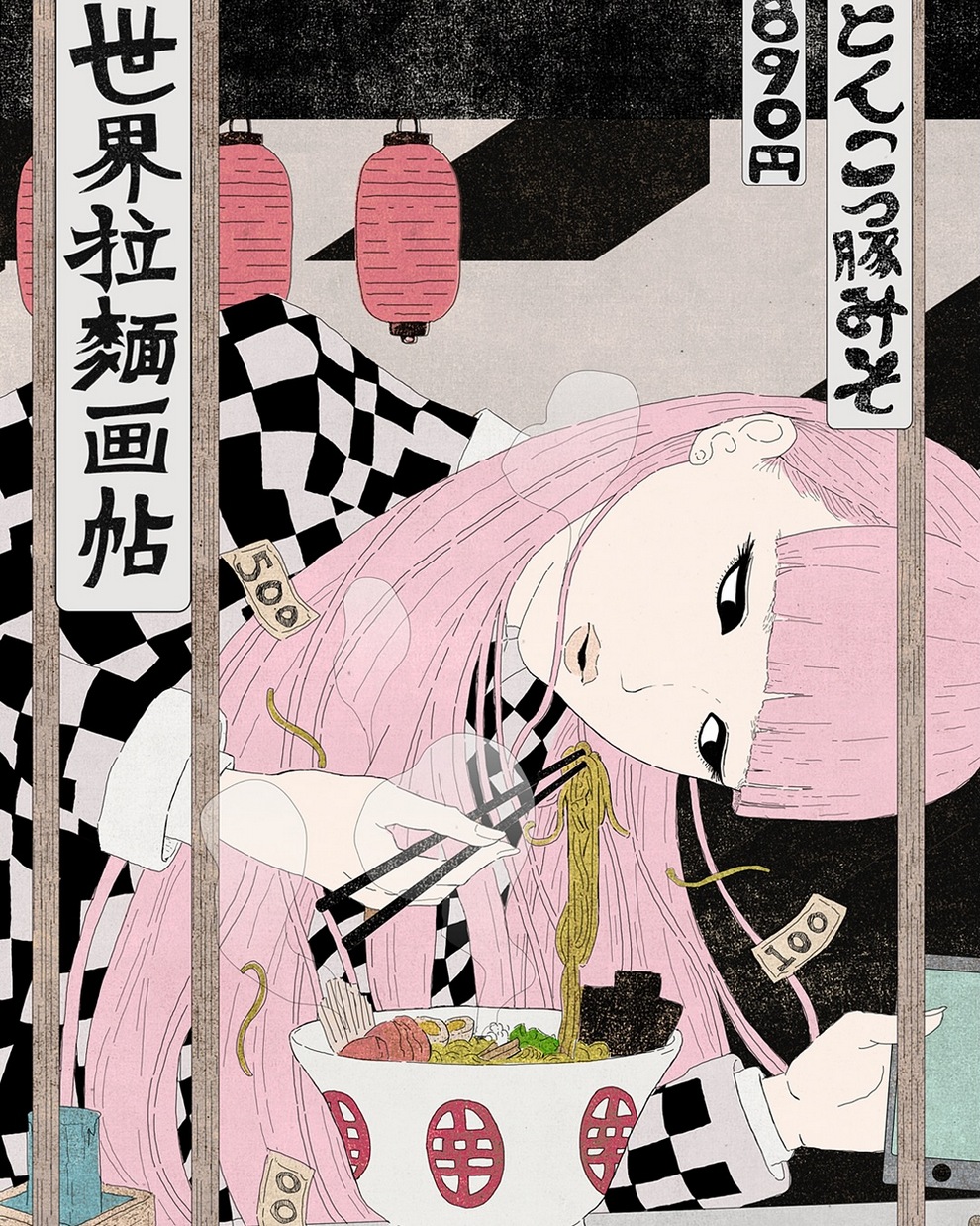 بريشة رشيقة ولمسات هادئة وشخصيات مواكبة للموضة  
تعيد هذه الفنانة تخيّل قصص الأشباح اليابانية الكلاسيكية كأيقونات معاصرة