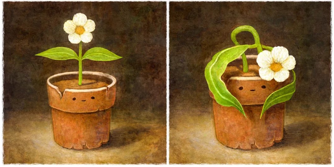 فنان كوري جنوبي يبتكر لوحات رقيقة وسريالية تلامس القلوب  
لحظات صغيرة بلا كلمات على حافة الوحدة والسكينة