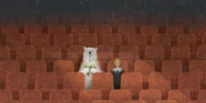Japanese Illustrator Creates Dreamy Digital Landscapes With Tiny Figures, Moons And Houses Suspended In Quiet, Poetic Night Skies
