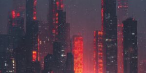 Artist Turns Cyberpunk Skylines Into Soft Poetry—Neon Streets, Snowfall And Silence In A Parallel Universe