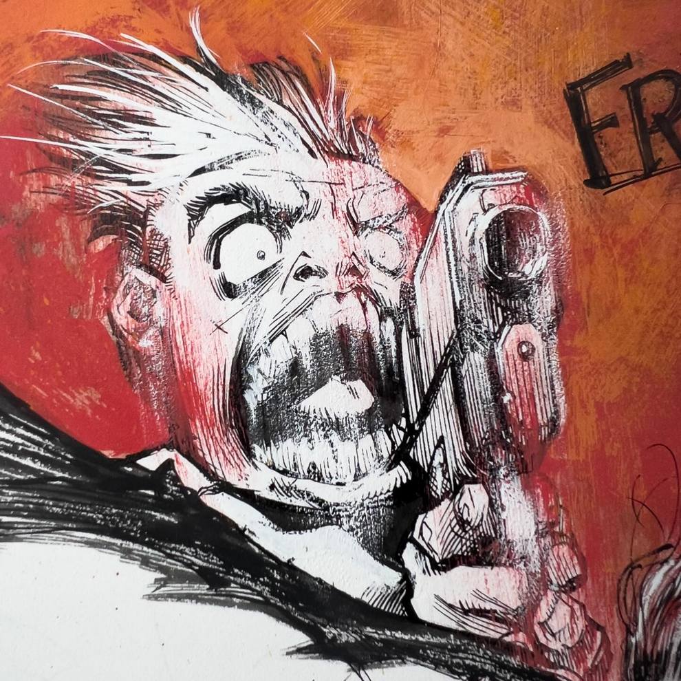 فنان يستحضر طاقة الكوميكس المستقلة — وحوش ومتحوّلون مشبّعون بحبرٍ كثيف وتكليفات مارفل بروحٍ جريئة