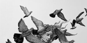 Ukrainian Artist Builds Dotwork Worlds Where Kings, Queens And Skeletons Act Out Quiet, Psychological Dramas In Pure Black Ink