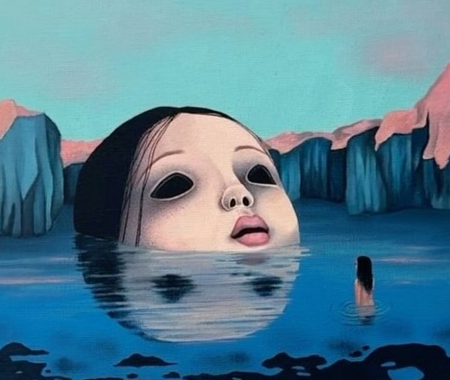 فنان يرسم بغواش قططاً متدخنة متسلسلة وغرائب نحيلة  
يلتقط الامتداد السريالي بين المألوف والتشوّه العاطفي