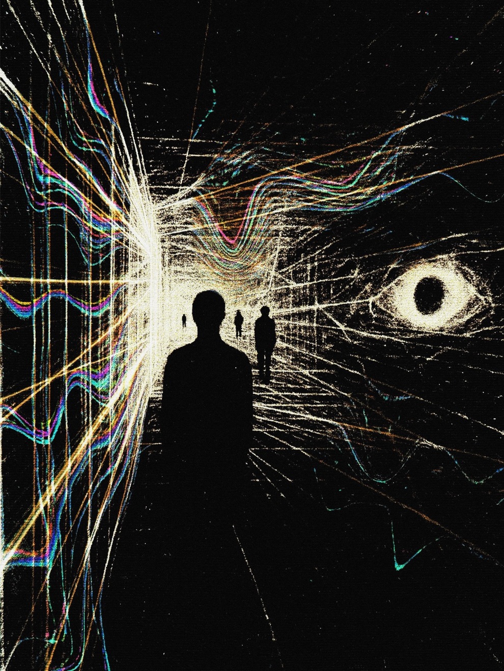 مشاهد سيكديلية تخطف الأنفاس  
ألعاب نارية ومحيطات — فراكتلات، ألوان متبدلة وأنماط إيقاعية لتغيّر الإدراك