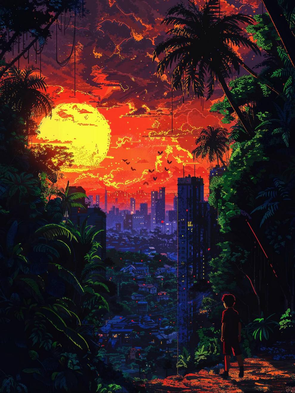 الخيميائي الرقمي  
يحيل بكسلات الليالي المتأخرة وأحلام اليقظة إلى مناظر رقمية فائقة التفاصيل، ضبابية كذكريات باهتة