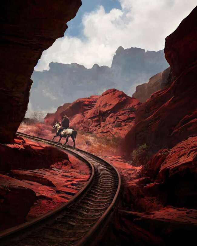 Amazing AI-Assisted Concept Art That Bridges 3D Workflows With Traditional Foundations by Nathan Chen