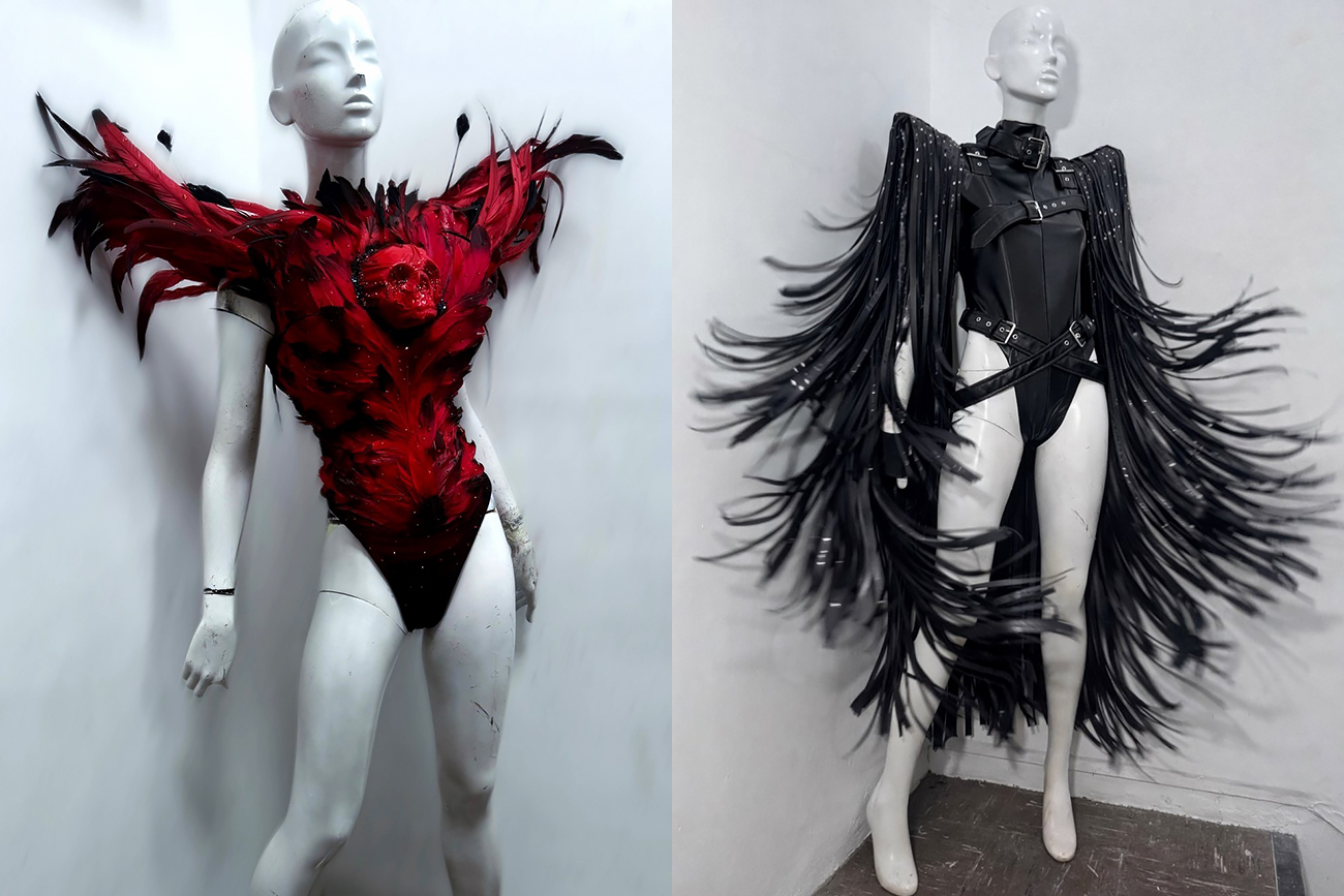 يسلب الأنفاس
مرقّع بالسم وفخامة الريش الأحمر
ماركي مارك — رؤية أزياء صاعدة من أيرلندا الشمالية