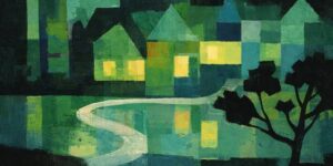Dreamlike Electric Landscapes And Twilight Nostalgia by Disney Art Director Justin Parpan