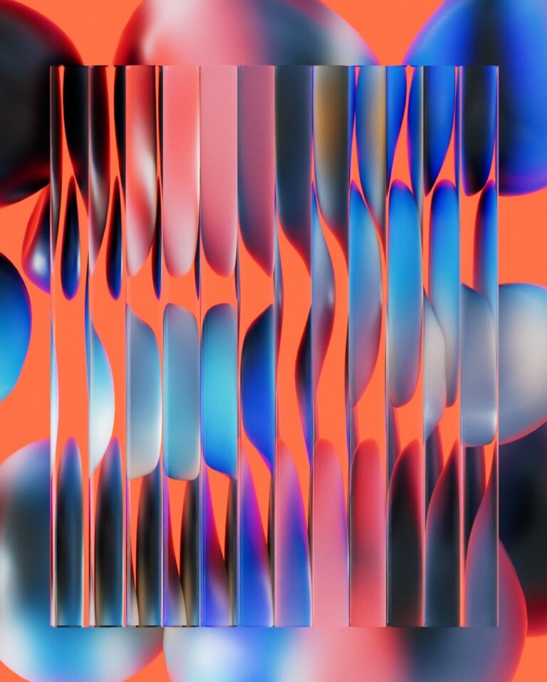 Blending Abstract Geometry With Beautiful Complementary Colors: Organic ...
