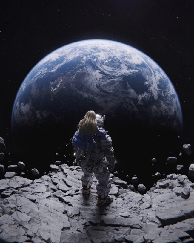 Leo Senas Builds A Digital Cosmos Where Astronauts, Silence, And Futuristic Objects Share The Same Dream Space
