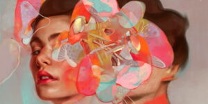 Artist Kapi Michalska Turns Real Faces Into Bold, Abstract Portraits Full of Hidden Meaning