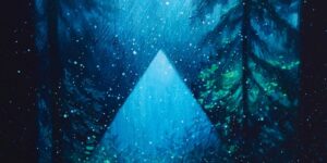 Eli McMullen Paints Forests Lit by Structures That Feel Like Altars From Another World