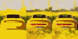 Concept Artist Makes Automotive Art Feel Like Worldbuilding, Giving Every Car, Reflection, and Road a Sense of Motion and Character