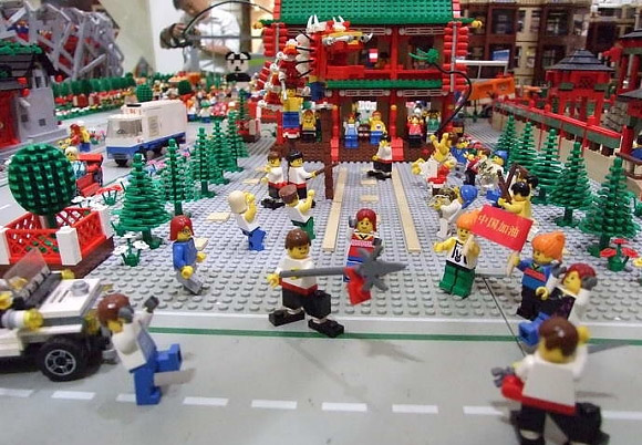 Lego Sports City Recreates 2008 Beijing Olympics